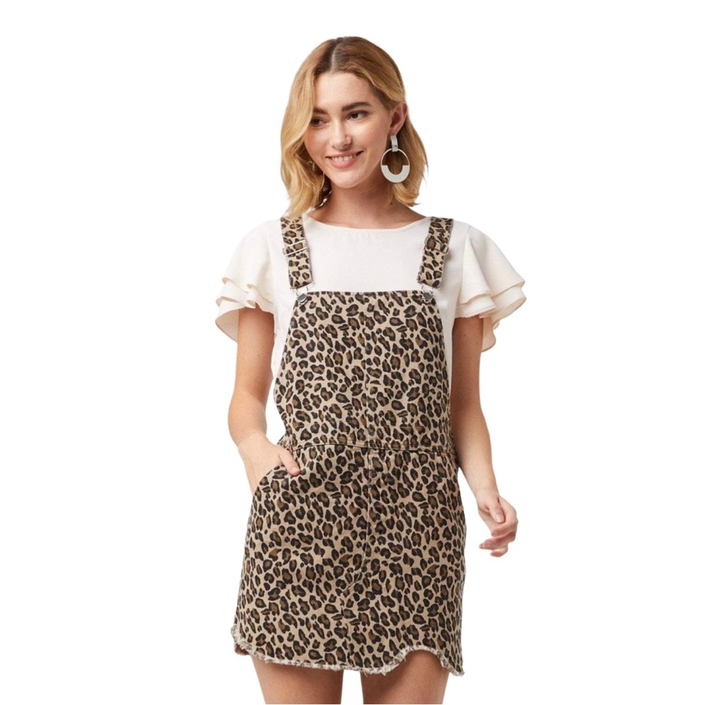Cheetah Overalls Dress